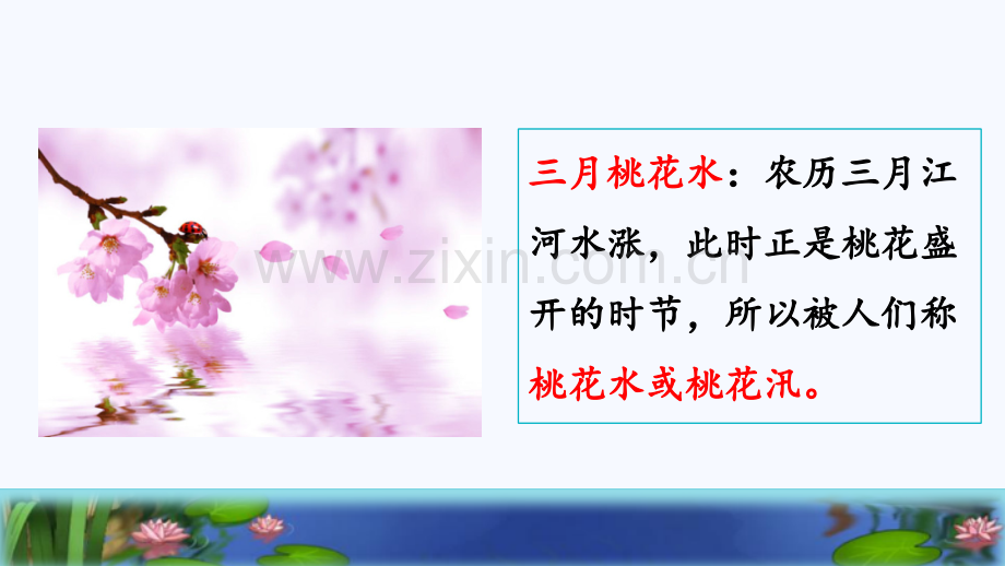 部编版四年级语文下册《三月桃花水》课件.pptx_第3页