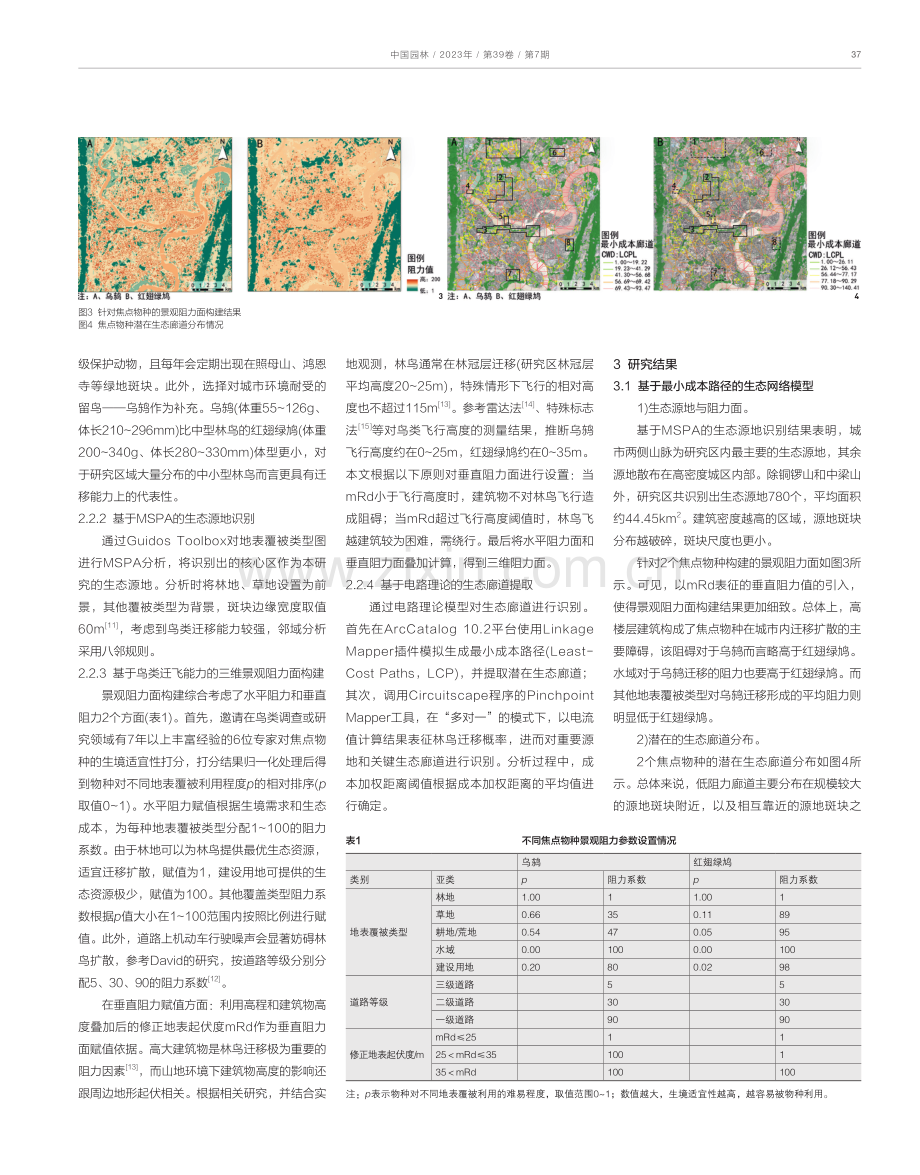 基于林鸟迁移扩散的重庆市高密度城区生态网络构建研究.pdf_第3页