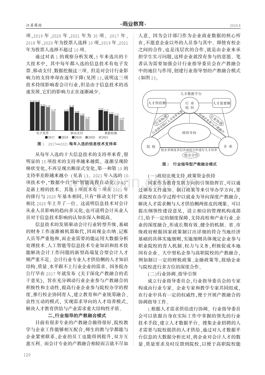 基于会计行业转型升级需要的行业指导型产教融合模式探讨.pdf_第2页