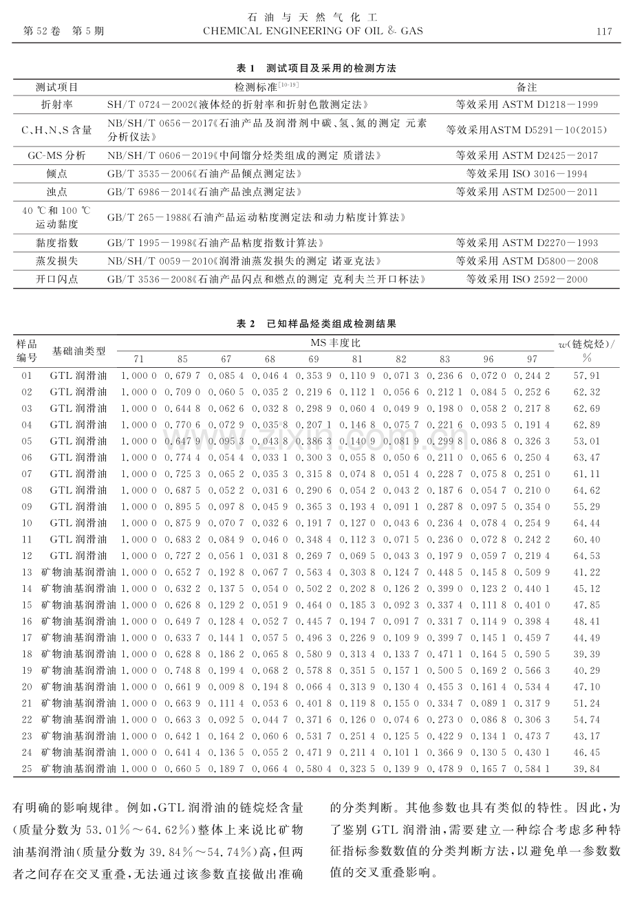 基于互信息和贝叶斯算法的天然气合成润滑油鉴别技术.pdf_第3页