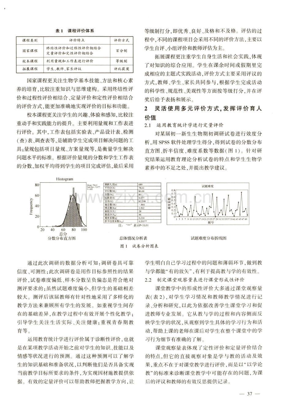 基于核心素养的初中生物学多元评价方式的实践.pdf_第2页