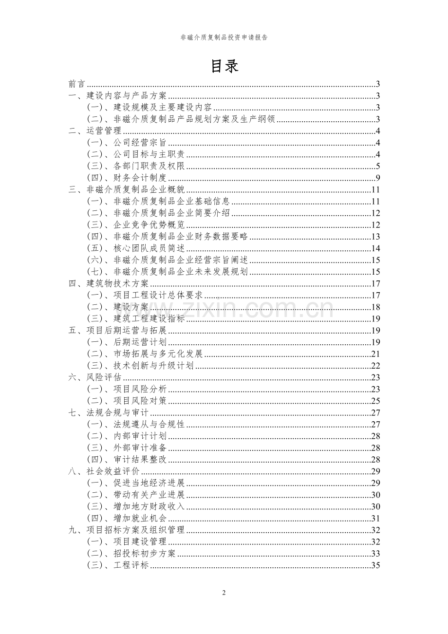 2024年非磁介质复制品投资申请报告书.docx_第2页