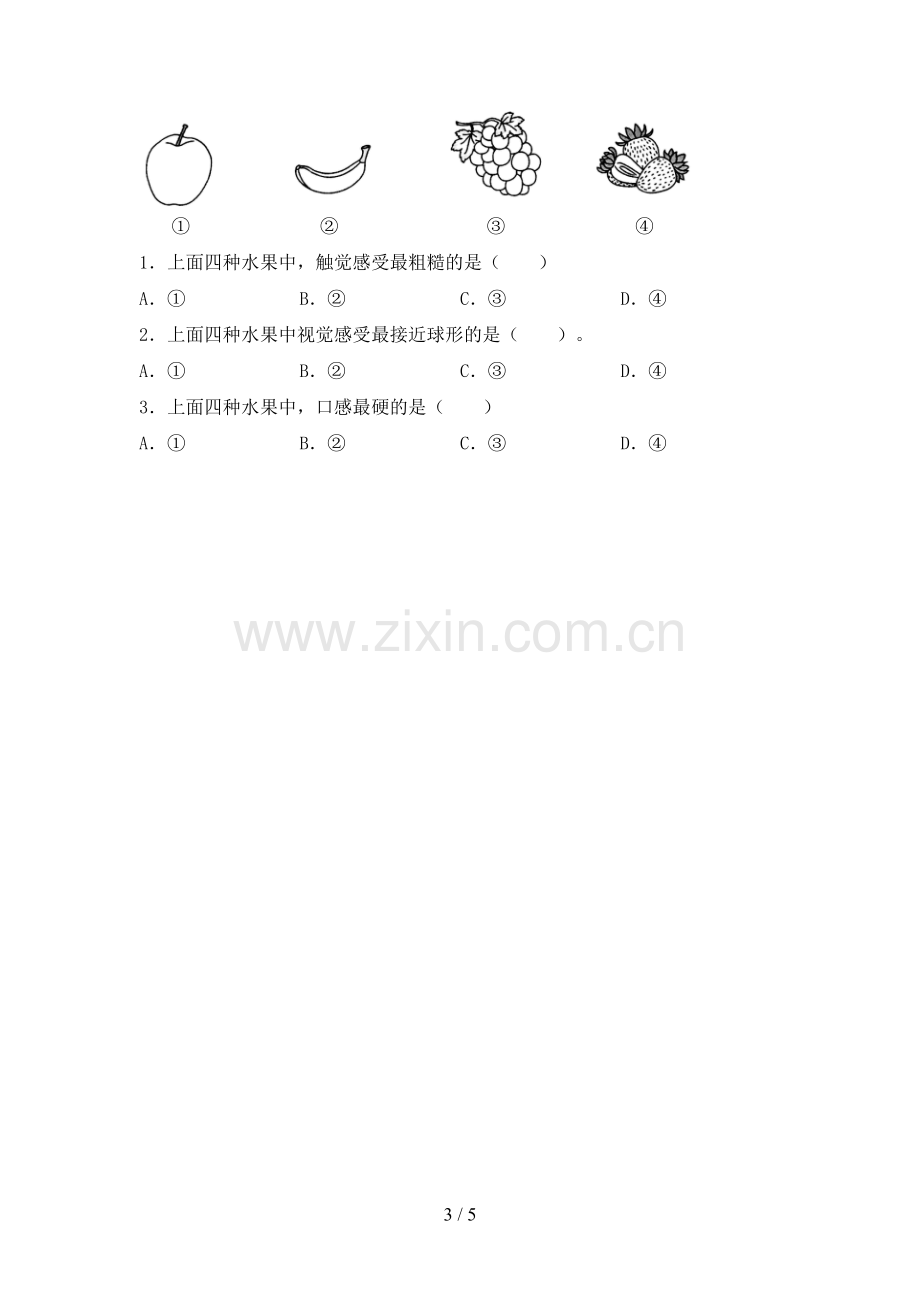 教科版二年级科学下册期中考试卷及答案【审定版】.doc_第3页