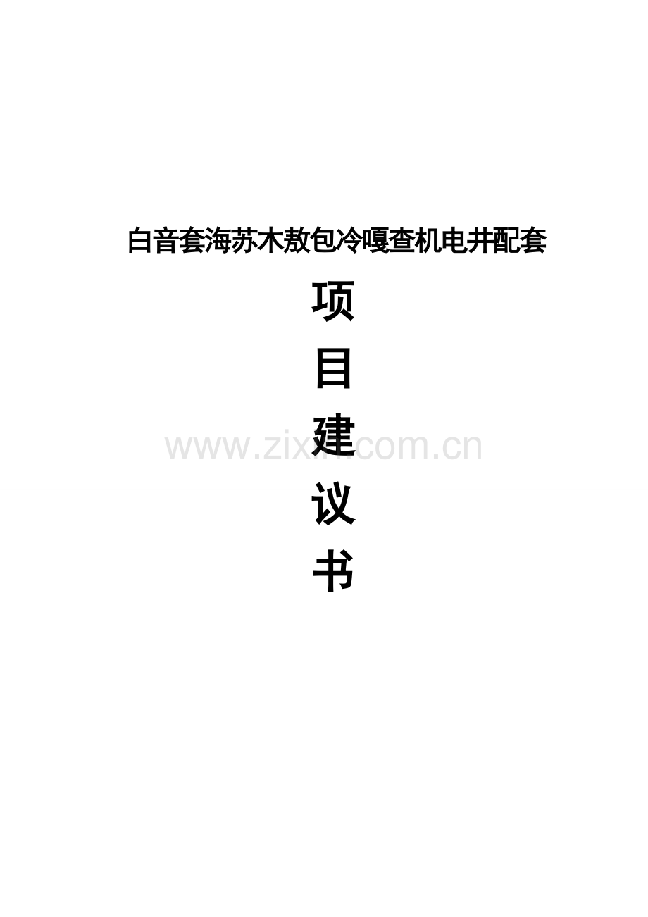 白音套海苏木财政奖补机电井配套项目可行性论证报告.doc_第1页