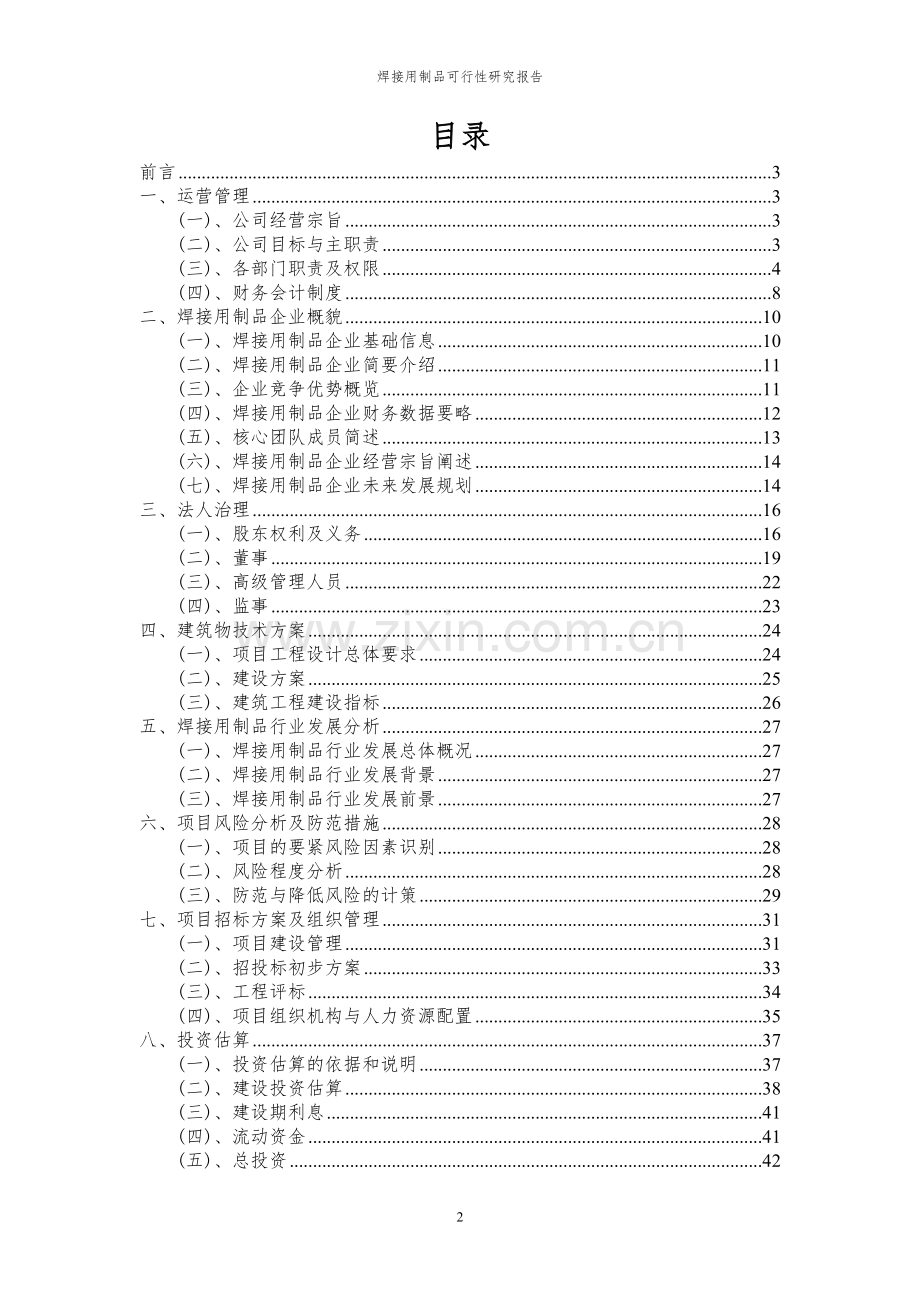 2023年焊接用制品项目可行性研究报告.docx_第2页