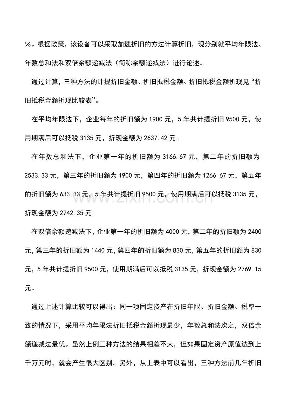 会计实务：选择固定资产折旧办法有窍门.doc_第3页