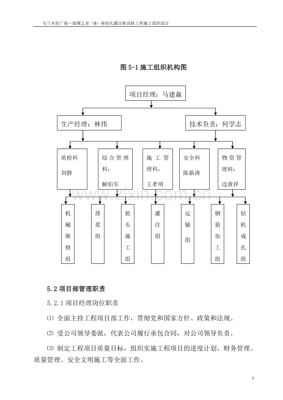 兰乌木伦广场璀璨之星b座钻孔灌注桩试桩工程施工组织设计.doc_第3页