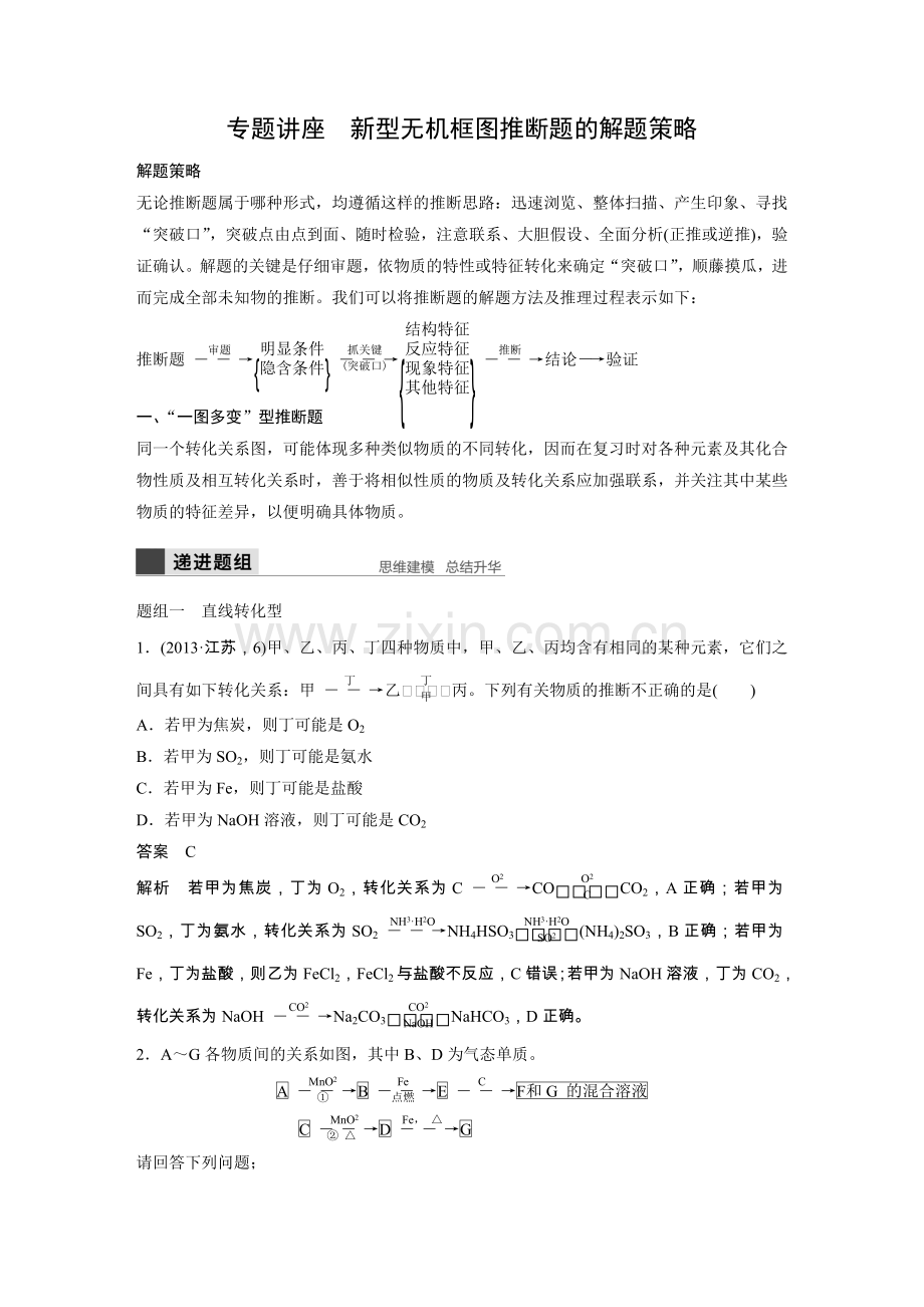 人教版高考化学总复习专题讲座及试题汇编-全套教辅.doc_第1页