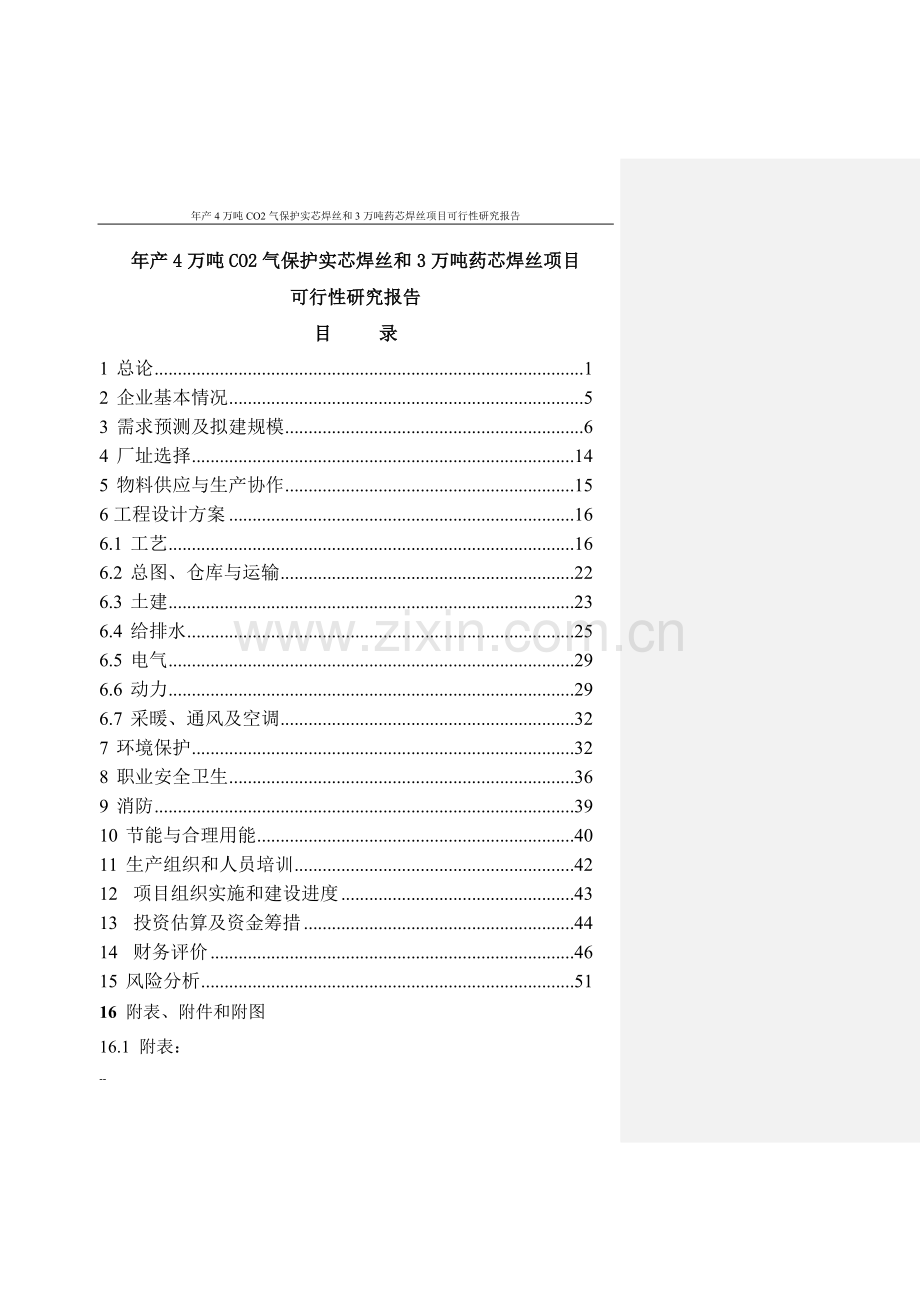 年产4万吨co2气保护实芯焊丝和3万吨药芯焊丝项目可行性分析报告.doc_第1页