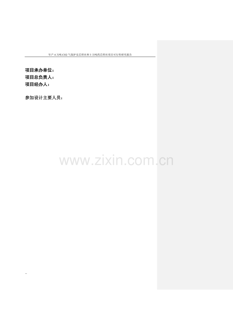 年产4万吨co2气保护实芯焊丝和3万吨药芯焊丝项目可行性分析报告.doc_第3页