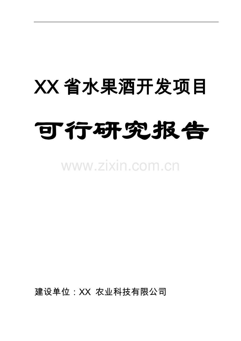 水果酒开发建设项目可行性论证报告.doc_第1页