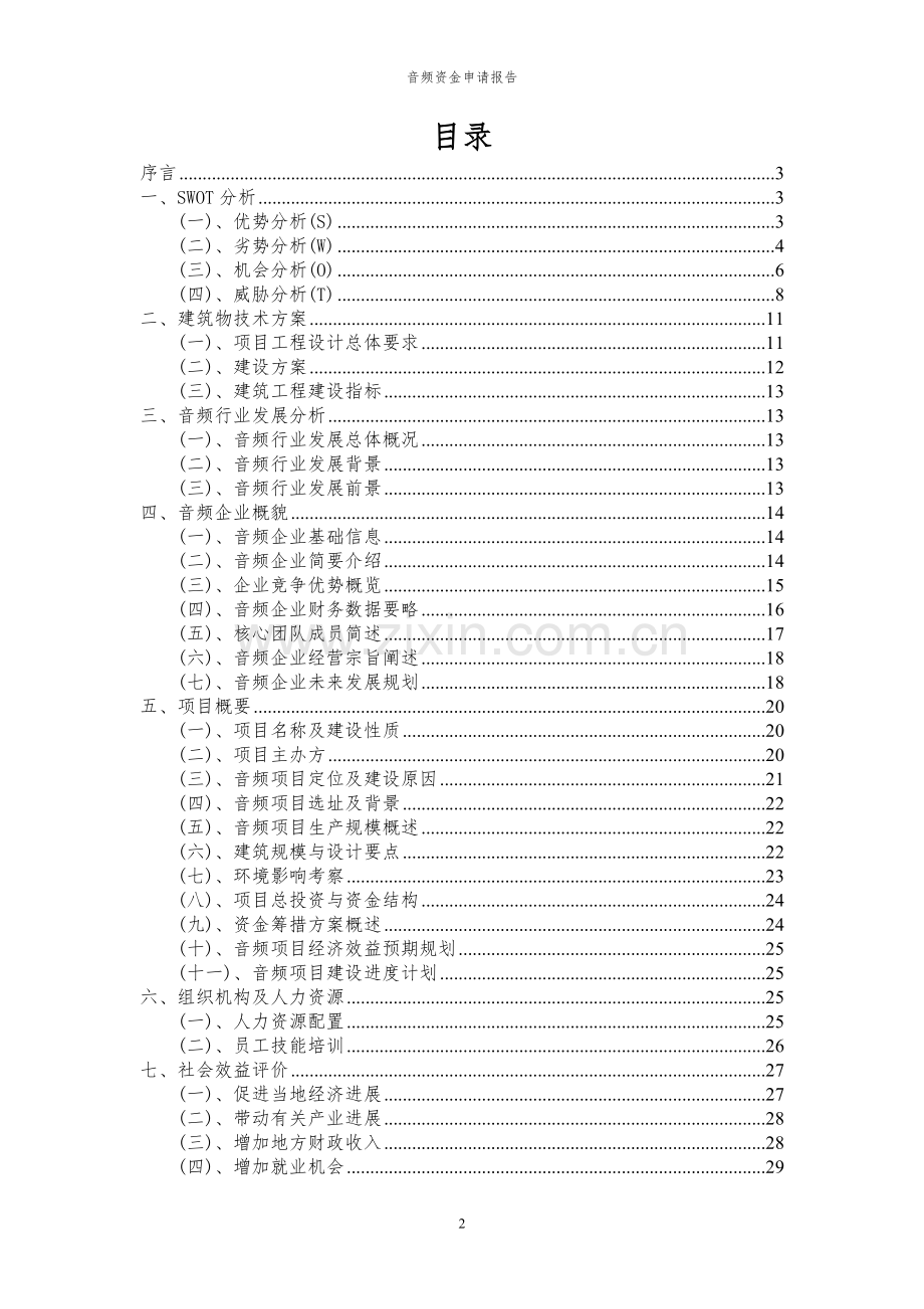 2024年音频投资项目资金申请报告.docx_第2页