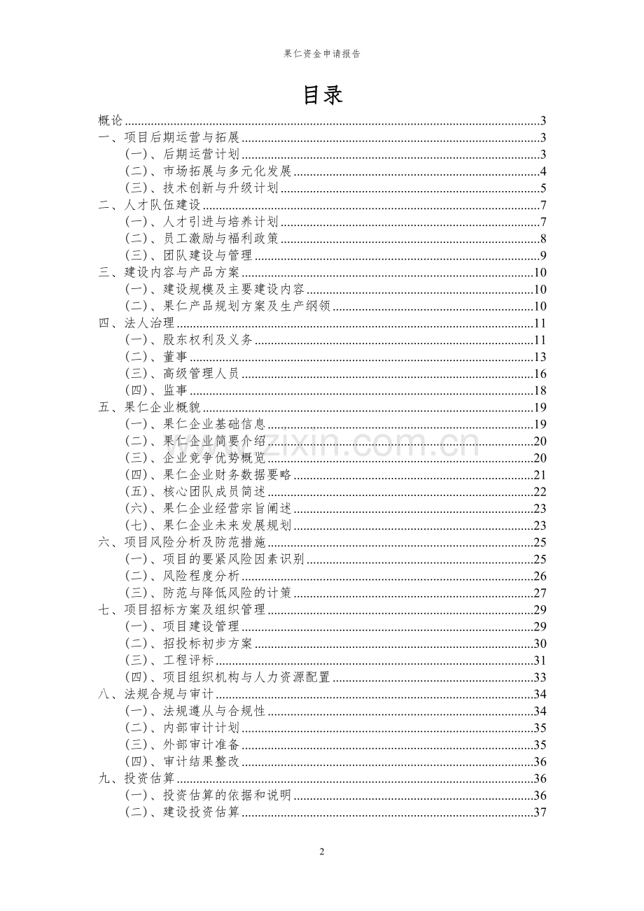 2023年果仁项目资金申请报告.docx_第2页