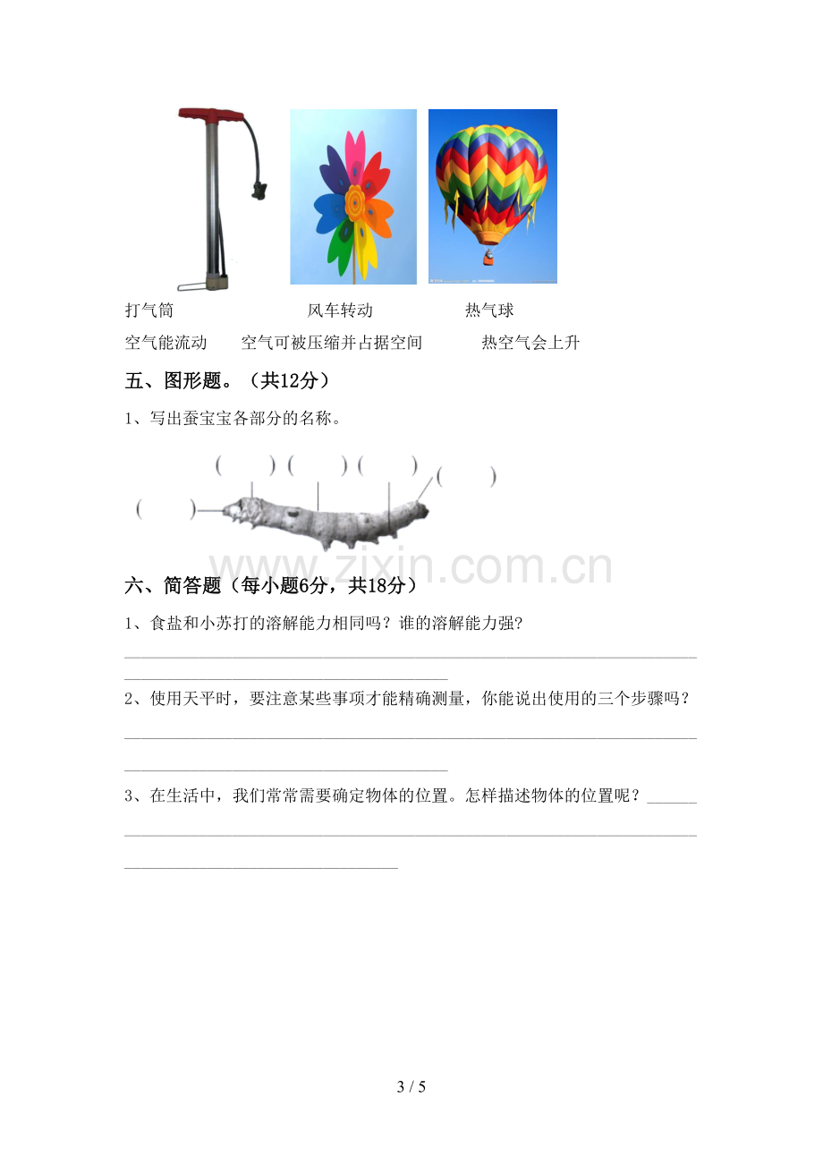 2023年教科版三年级科学下册期中考试卷(审定版).doc_第3页