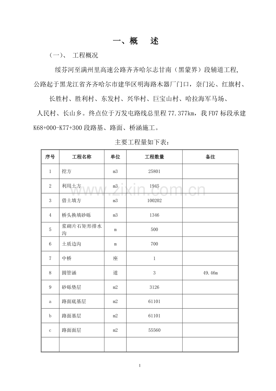 高速公路专项施工方案书工程施工方案.doc_第1页