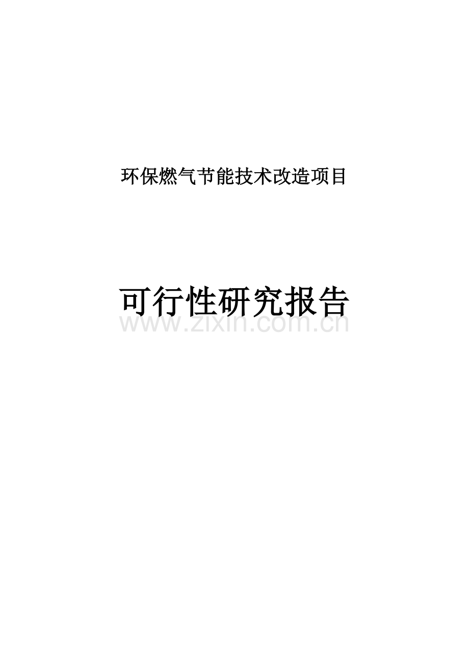 环保燃气投资节能技术改造项目可行性论证报告代项目可行性论证报告.doc_第1页