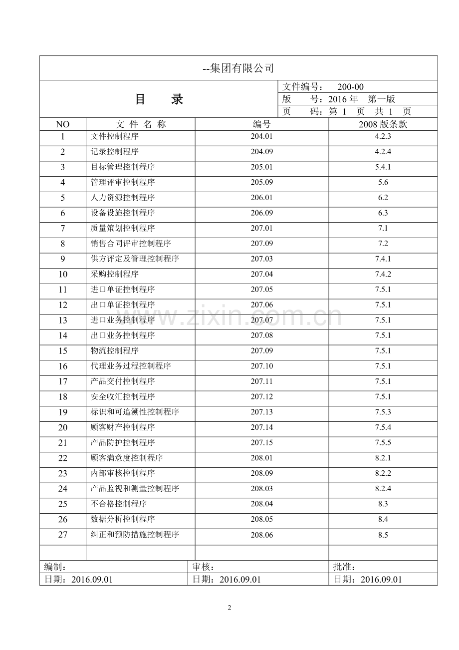 进出口贸易公司iso9001程序文件.doc_第2页