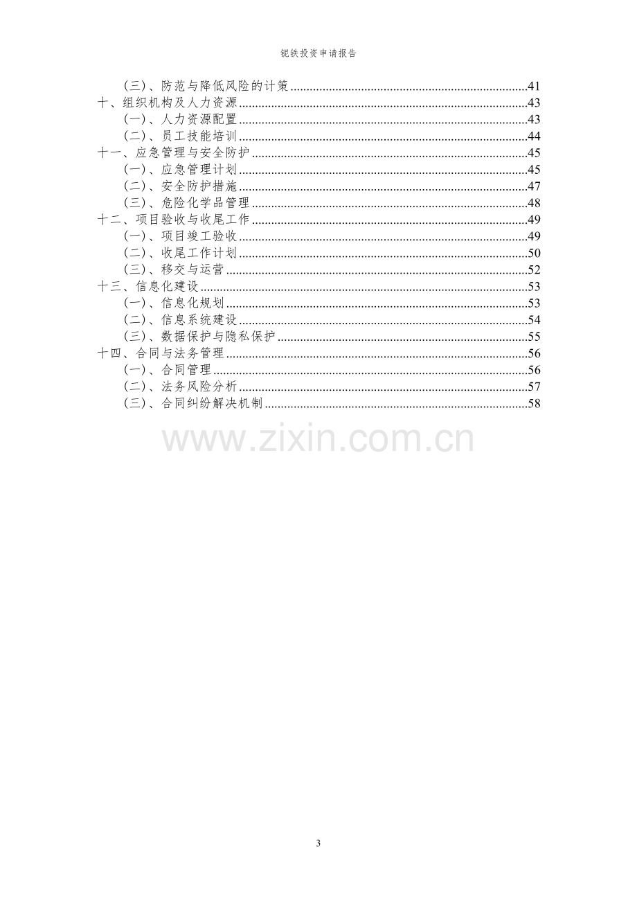 2024年铌铁投资申请报告书.docx_第3页