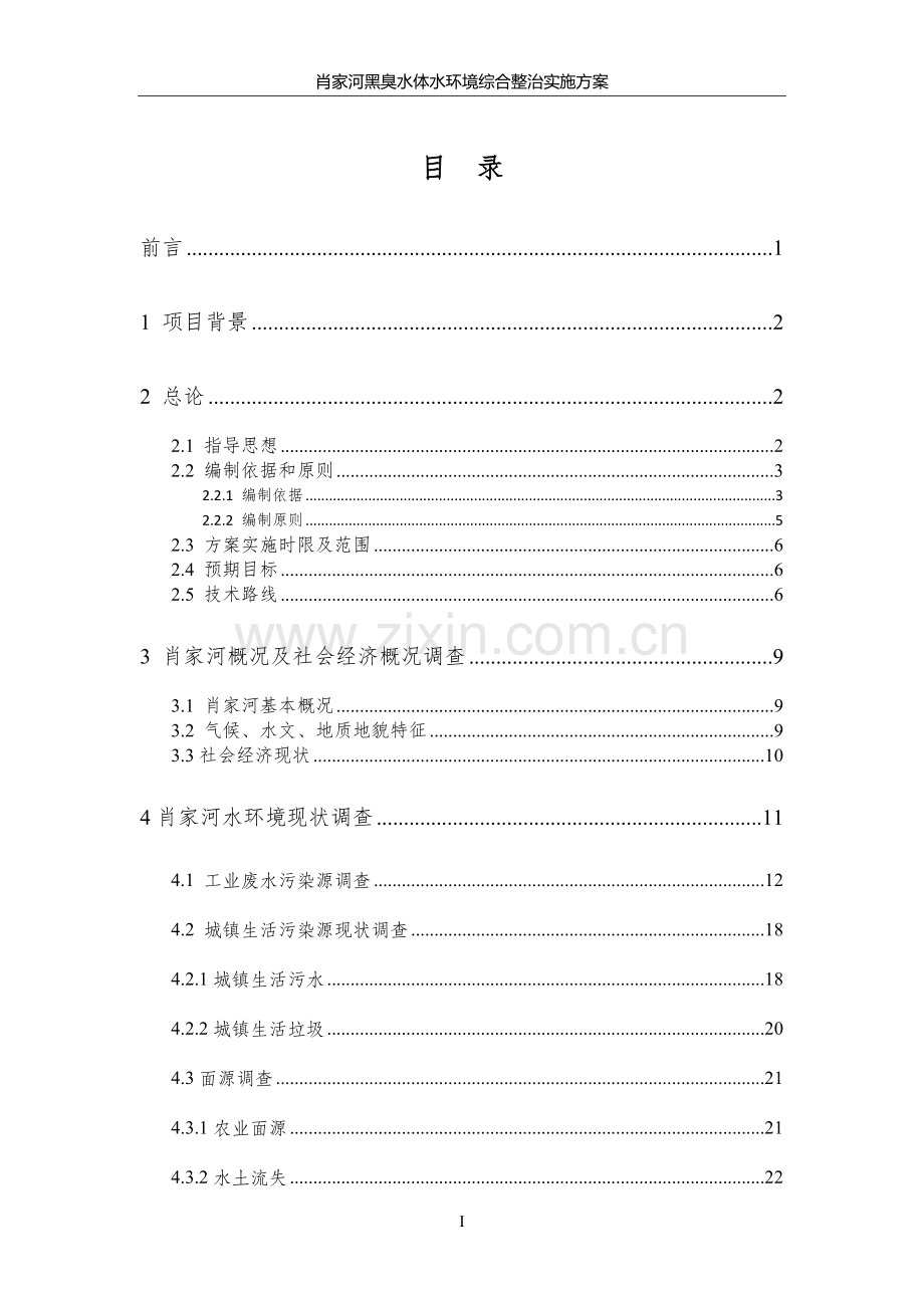 肖家河黑臭水体水环境综合整治实施方案.doc_第2页