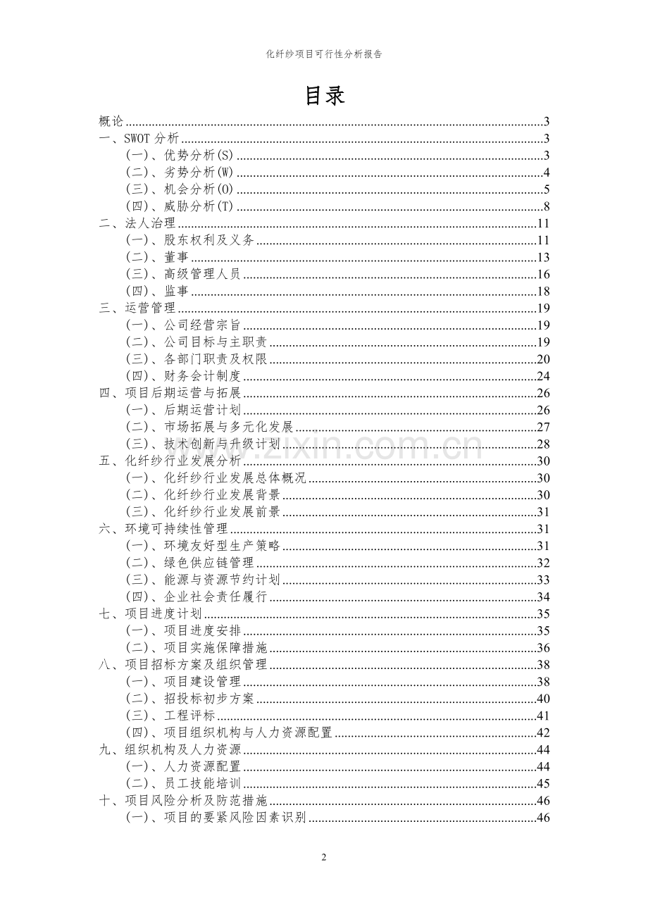 2023年化纤纱项目可行性分析报告.docx_第2页