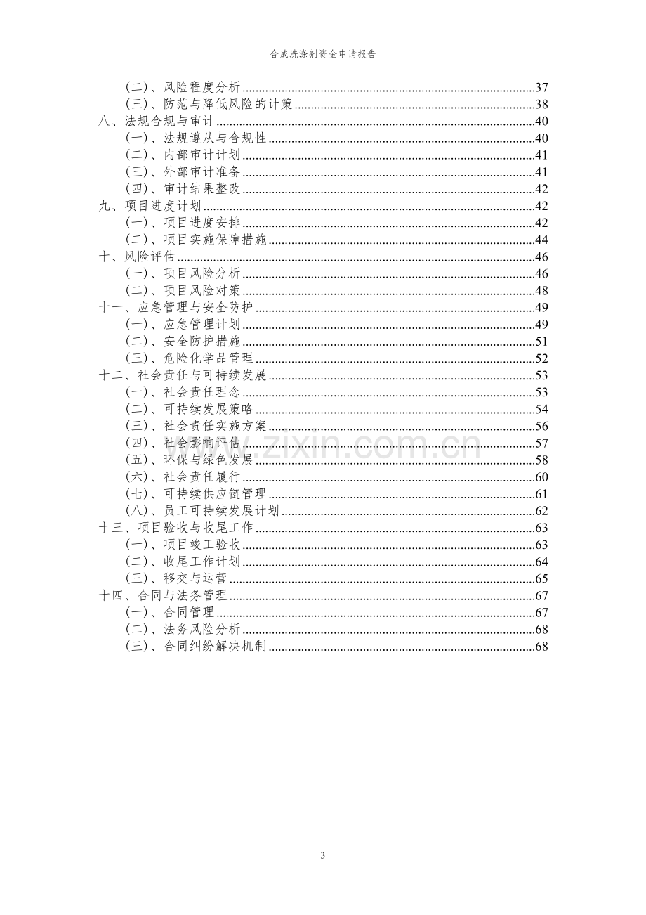 2024年合成洗涤剂投资项目资金申请报告.docx_第3页