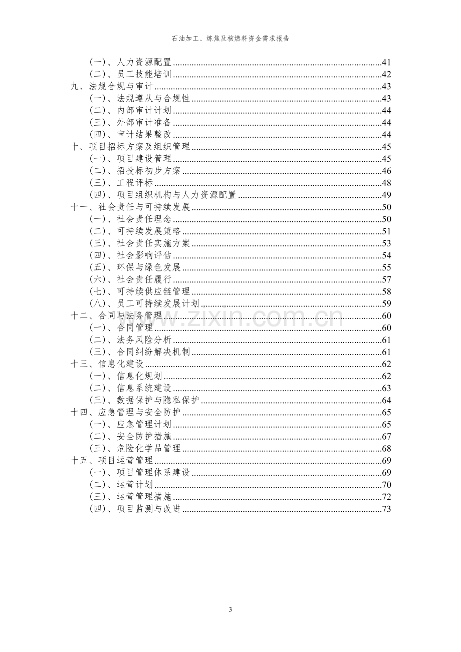 2024年石油加工、炼焦及核燃料项目资金需求报告.docx_第3页