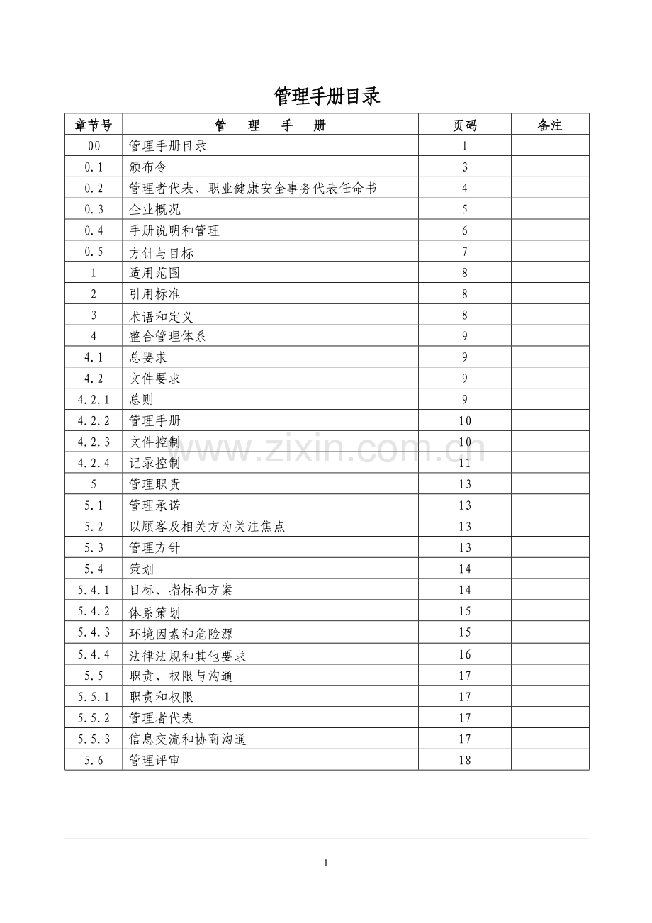 生产制造企业质量、环境、职业健康安全管理体系管理手册.doc_第2页