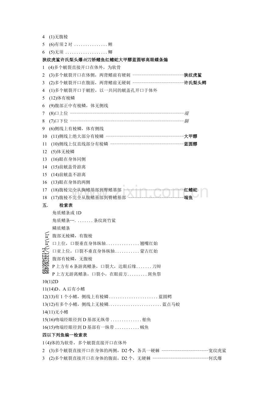 鱼类分类学试题库整理.docx_第3页