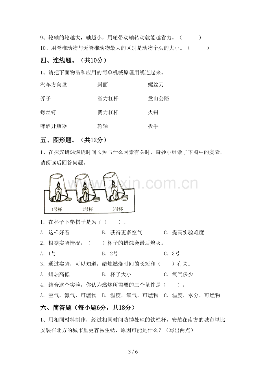 新人教版六年级科学下册期中考试题.doc_第3页