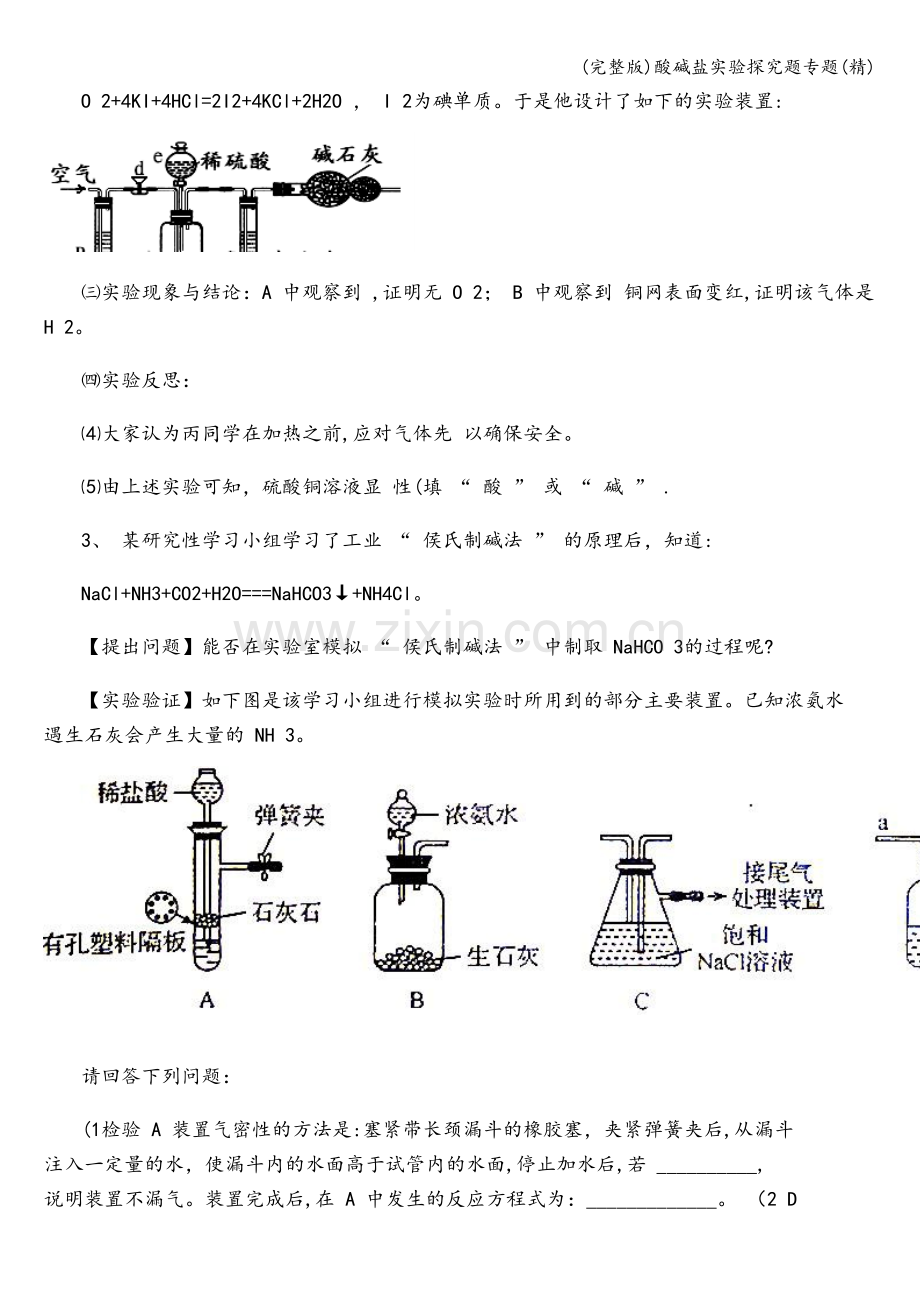 酸碱盐实验探究题专题.doc_第2页