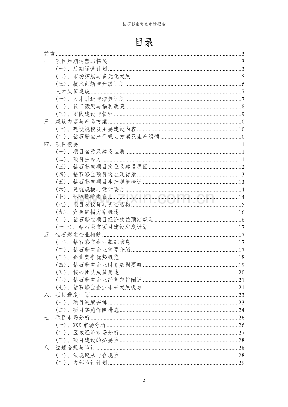 2023年钻石彩宝项目资金申请报告.docx_第2页