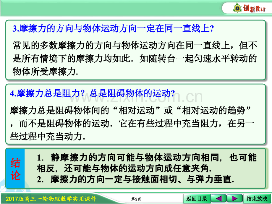 202考点强化静摩擦力方向的判断专题培训课件.ppt_第3页