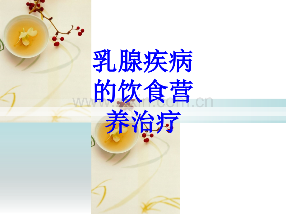 乳腺疾病的饮食营养治疗PPT培训课件.ppt_第1页