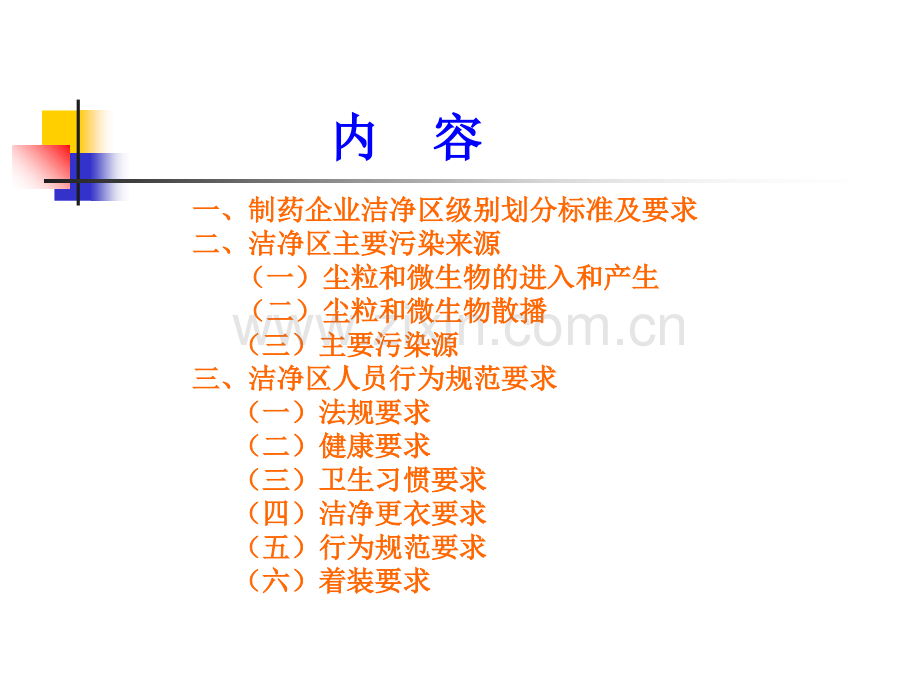 制药企业洁净区人员行为规范要求-医学课件.ppt_第1页