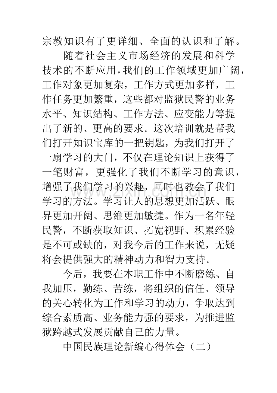 中国民族理论新编心得体会.docx_第2页