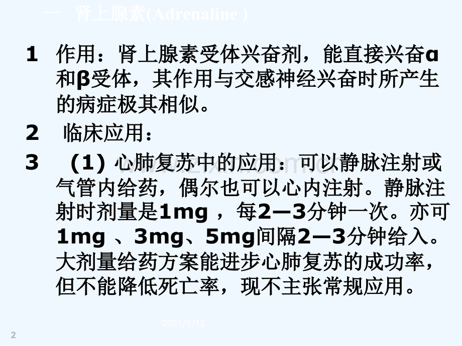 急诊常用急救药物.ppt_第2页