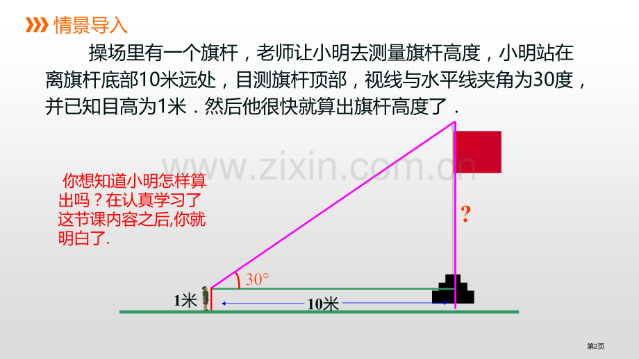 锐角三角函数省公开课一等奖新名师优质课比赛一等奖课件.pptx_第2页