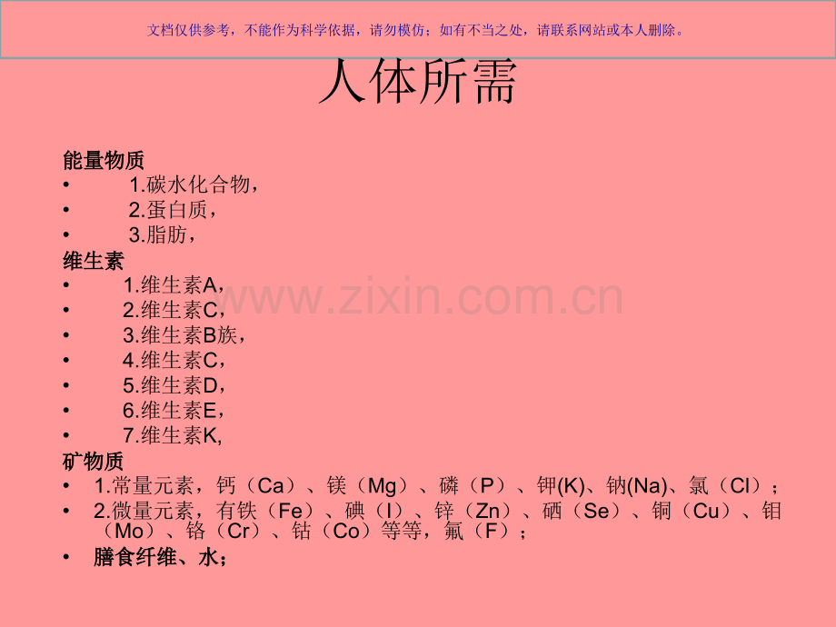 人体每日所需营养素课件.ppt_第1页