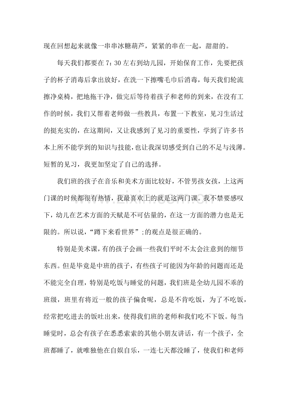 幼儿教育实习总结经典优秀范文3篇.docx_第2页