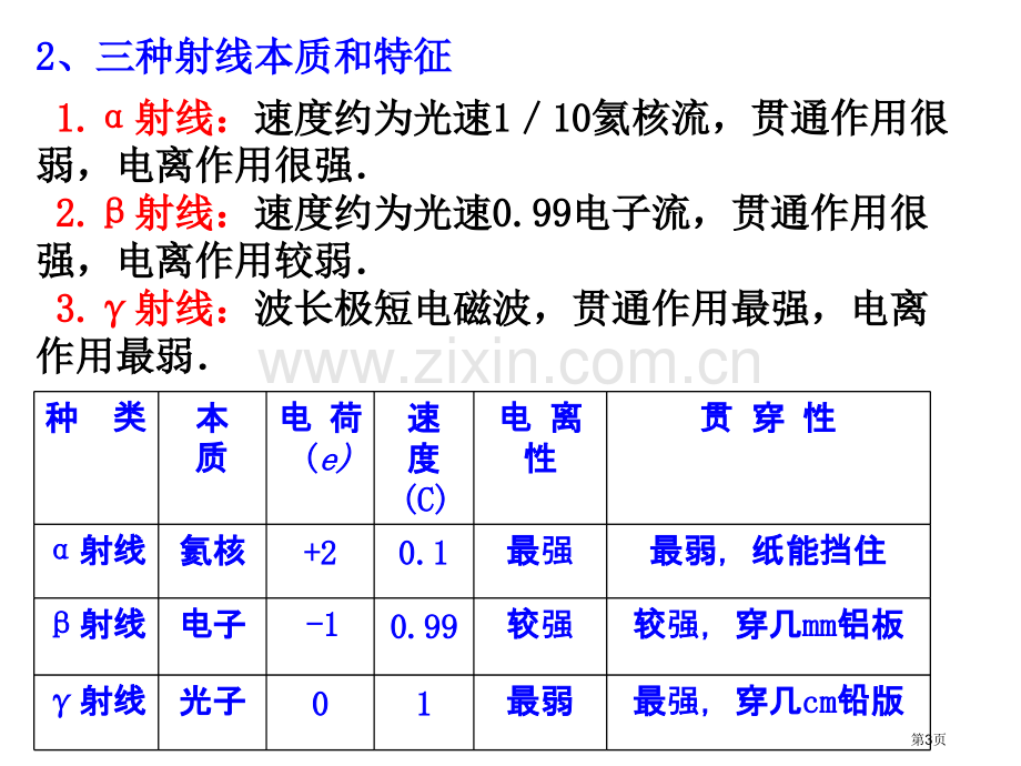 山东省冠县武训高级中学高三物理复习放射性元素的衰变核反应核能光电效应省公共课一等奖全国赛课获奖课件.pptx_第3页