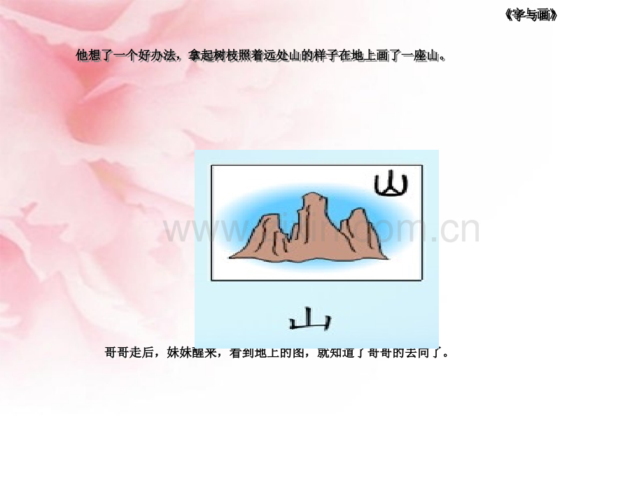 北师大版一年级语文上册字与画课件1.ppt_第3页