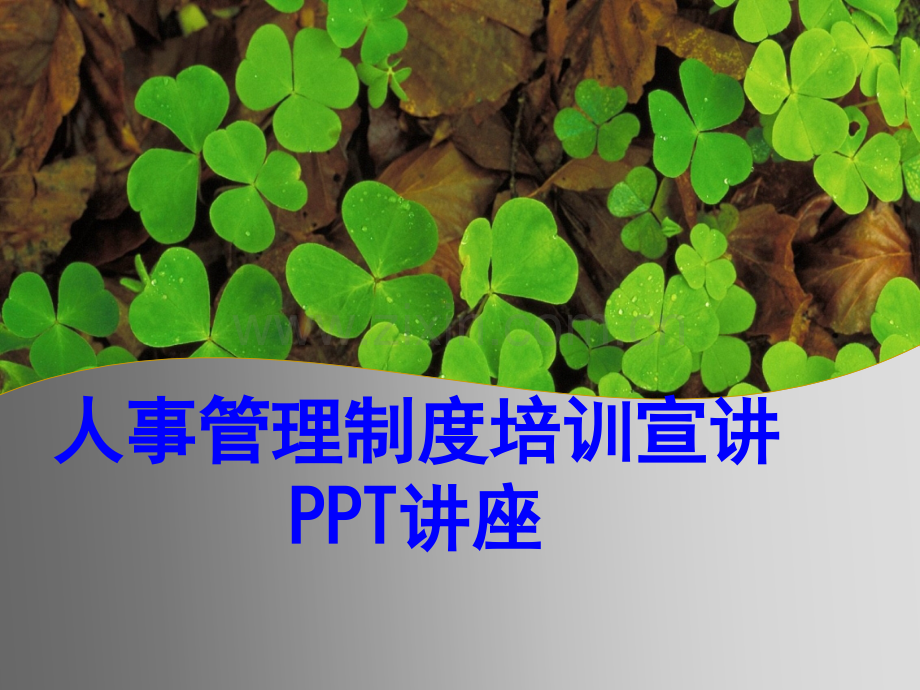 人事管理制度培训宣讲教育课件.ppt_第1页