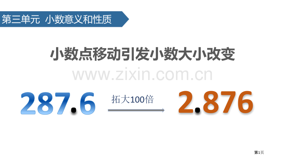 小数点的移动引起小数大小的变化省公开课一等奖新名师优质课比赛一等奖课件.pptx_第1页