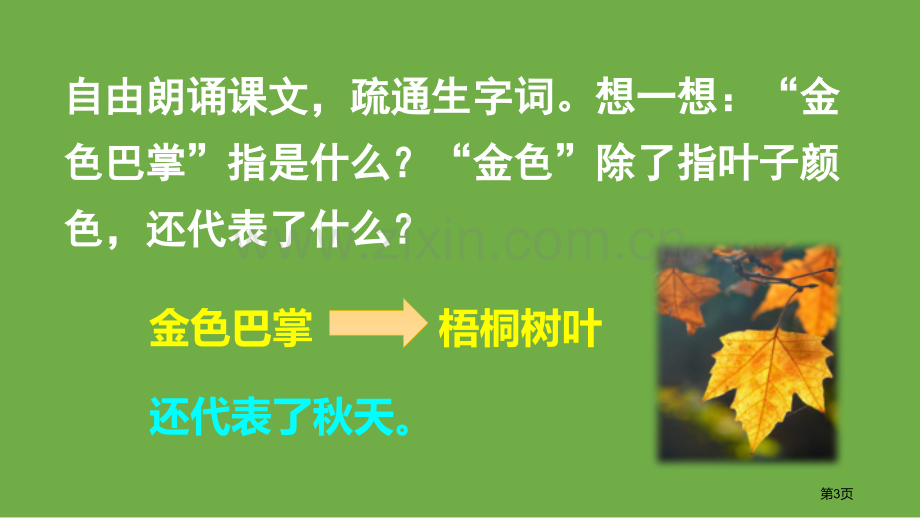 铺满金色巴掌的水泥道优秀课件说课稿省公开课一等奖新名师优质课比赛一等奖课件.pptx_第3页