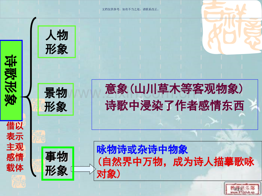 古代诗歌鉴赏之景物形象省公共课一等奖全国赛课获奖课件.pptx_第2页