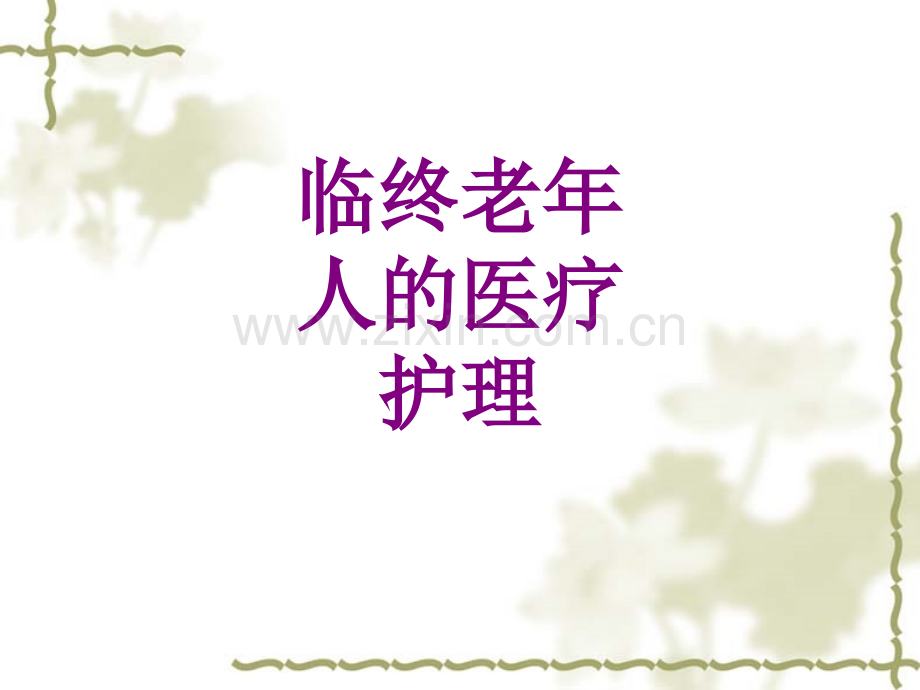 临终老年人的护理ppt培训课件.ppt_第1页