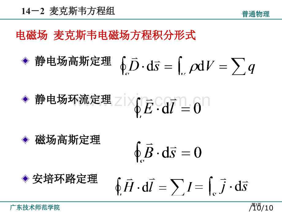 麦克斯韦方程组电磁场省公共课一等奖全国赛课获奖课件.pptx_第3页