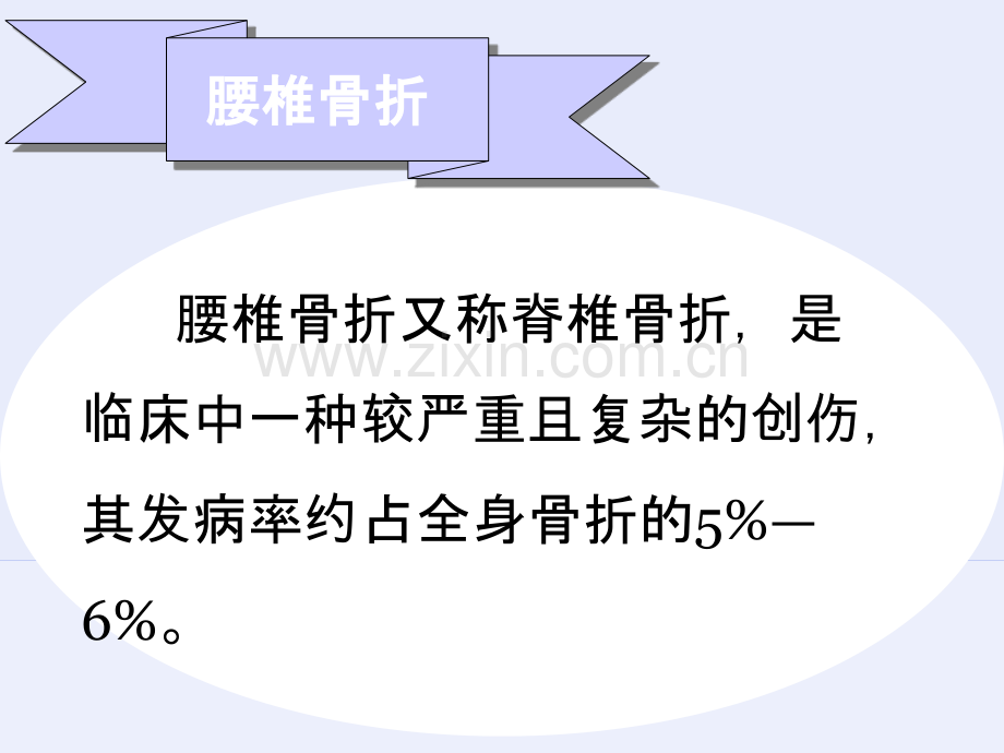 PPT医学课件腰椎骨折手术的护理配合讲义.ppt_第1页