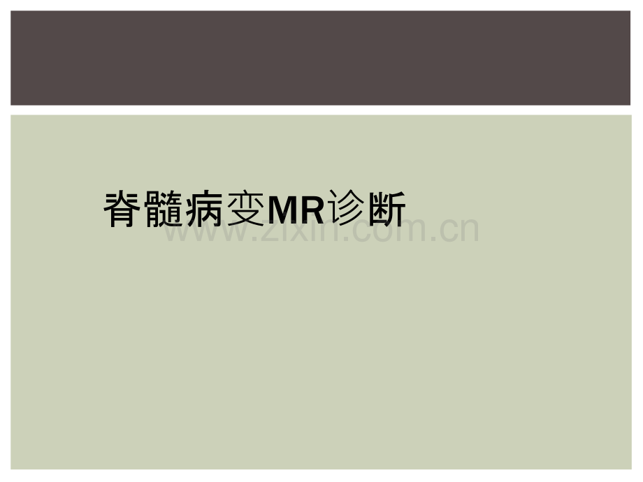 脊髓病变MR诊断.ppt_第1页