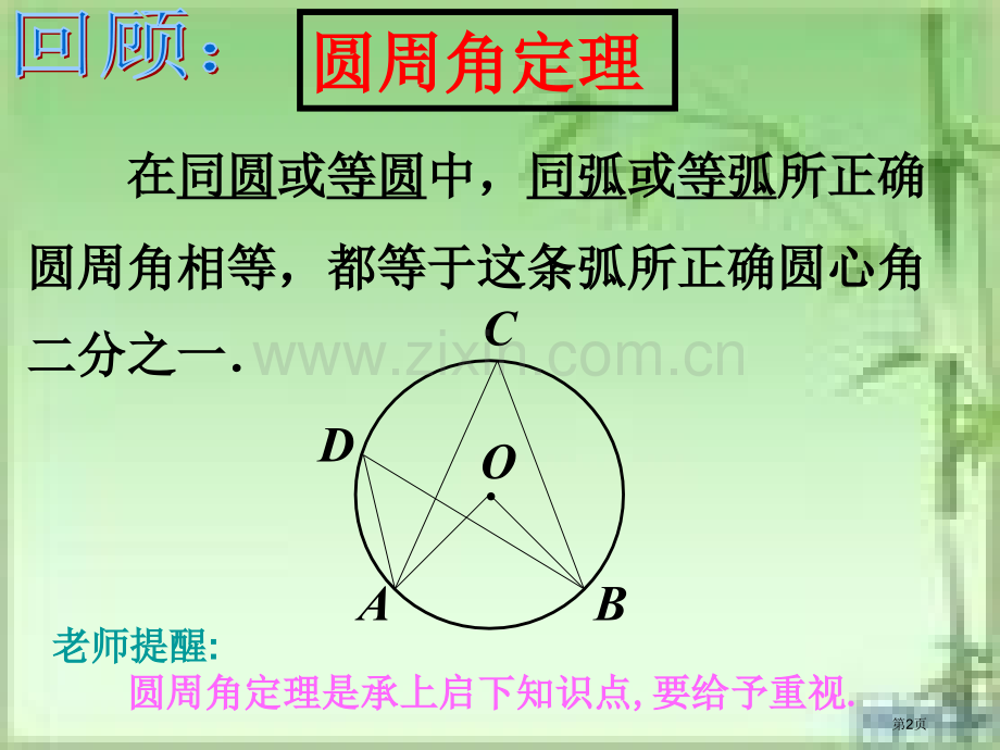 圆周角示范课市公开课一等奖百校联赛获奖课件.pptx_第2页